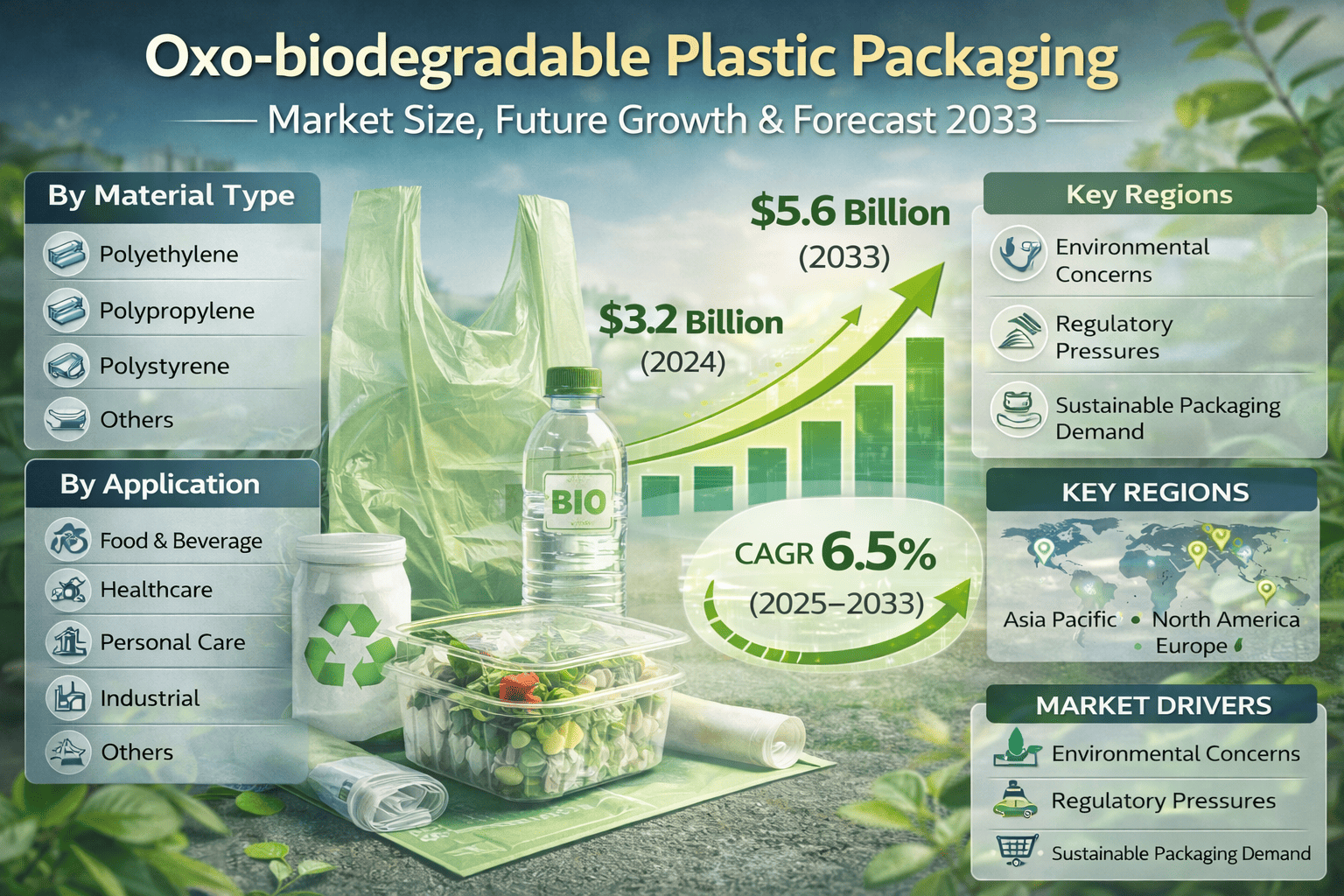 Oxo-biodegradable Plastic Packaging Market: Trends, Growth Drivers, and Global Outlook to 2033